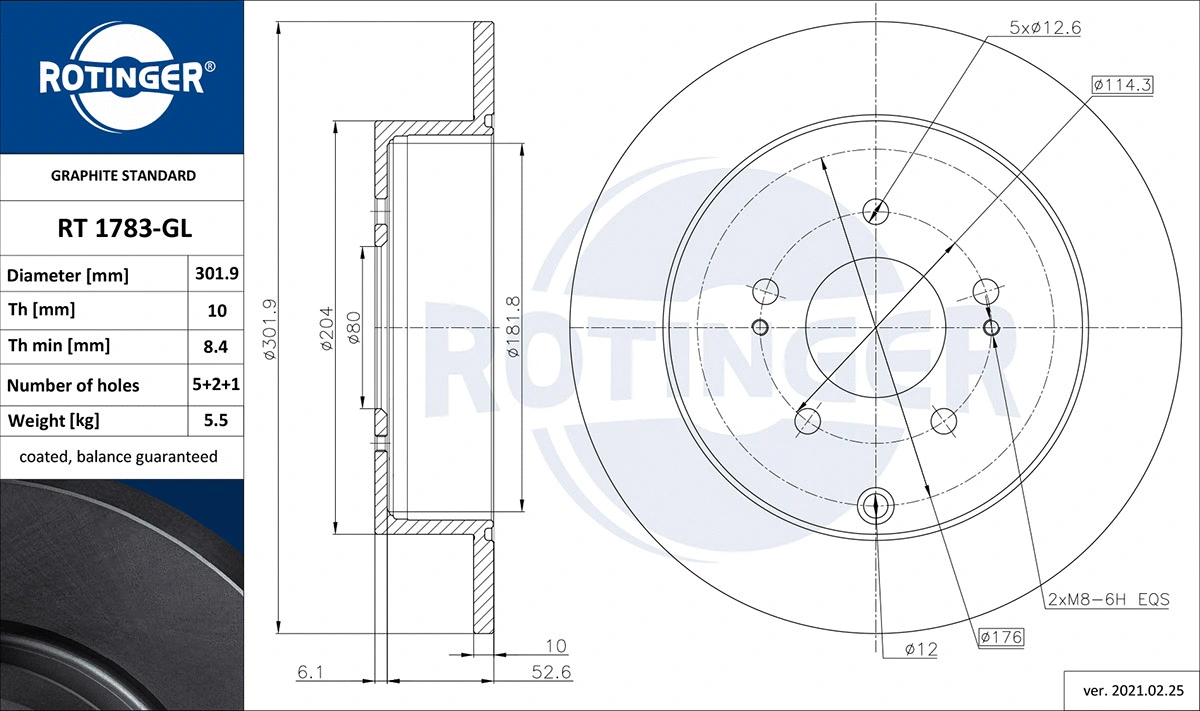 Brake Disc (RT 1783-GL)