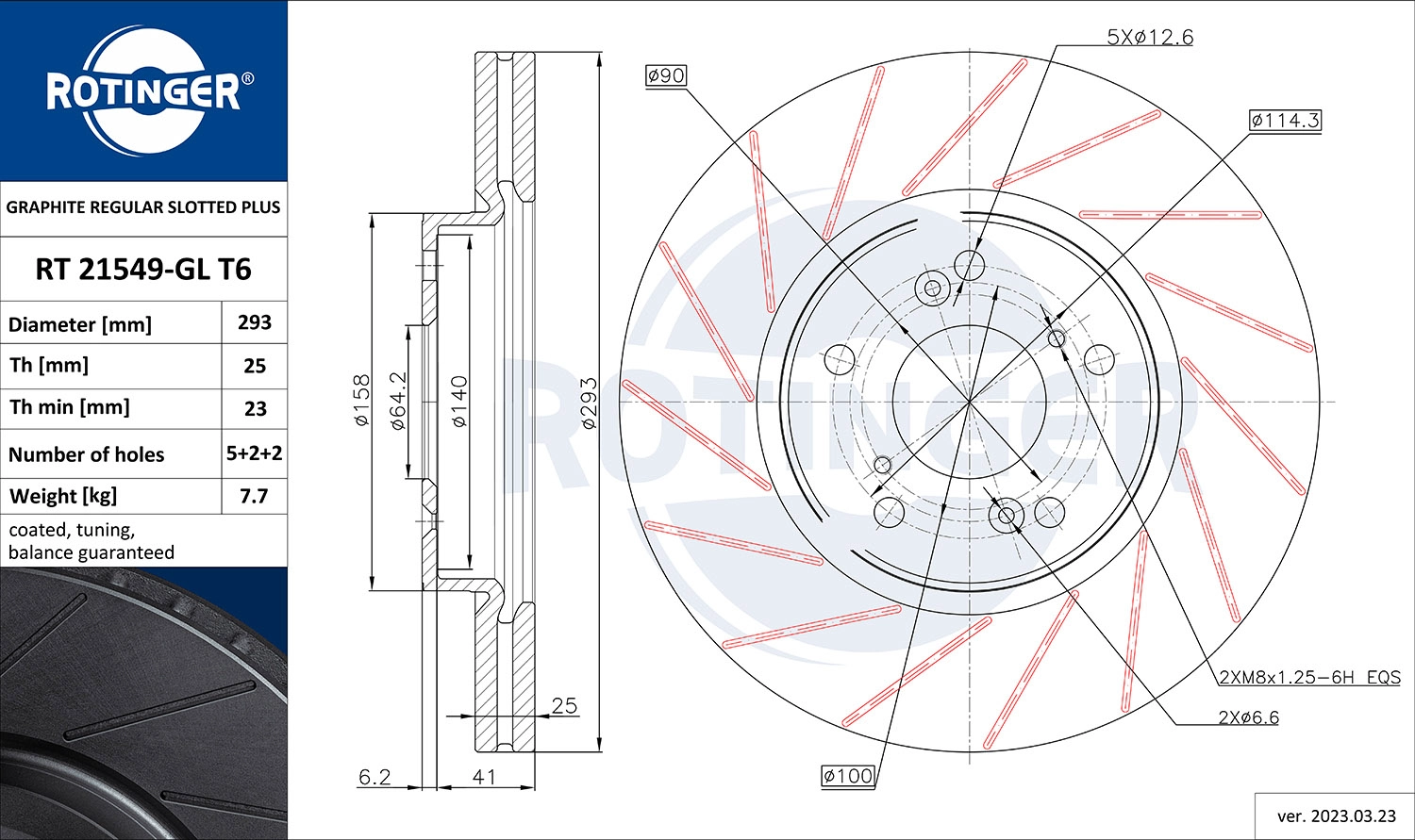 Brake Disc (RT 21549-GL T6)