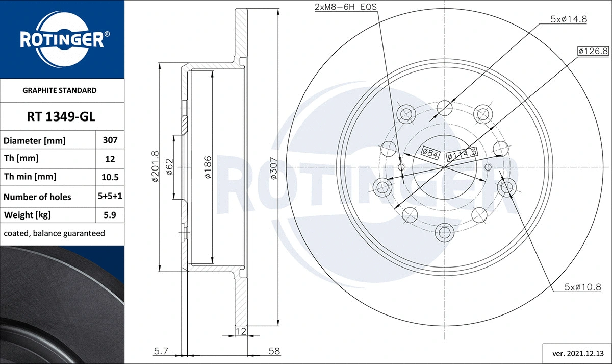 Brake Disc (RT 1349-GL)