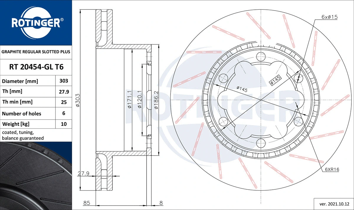 Brake Disc (RT 20454-GL T6)