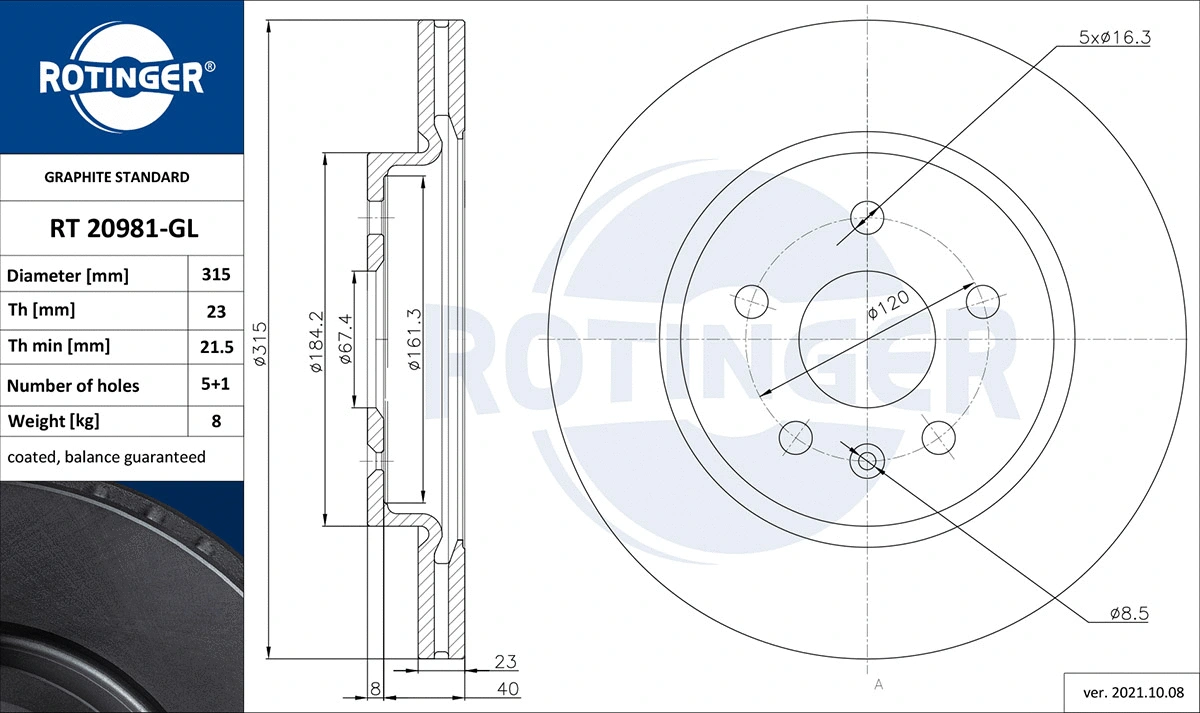 Brake Disc (RT 20981-GL)