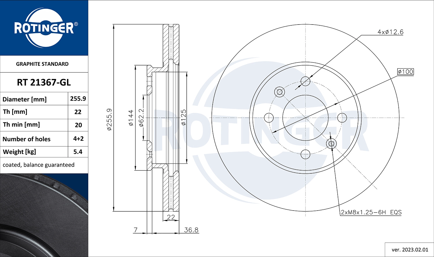 Brake Disc (RT 21367-GL)