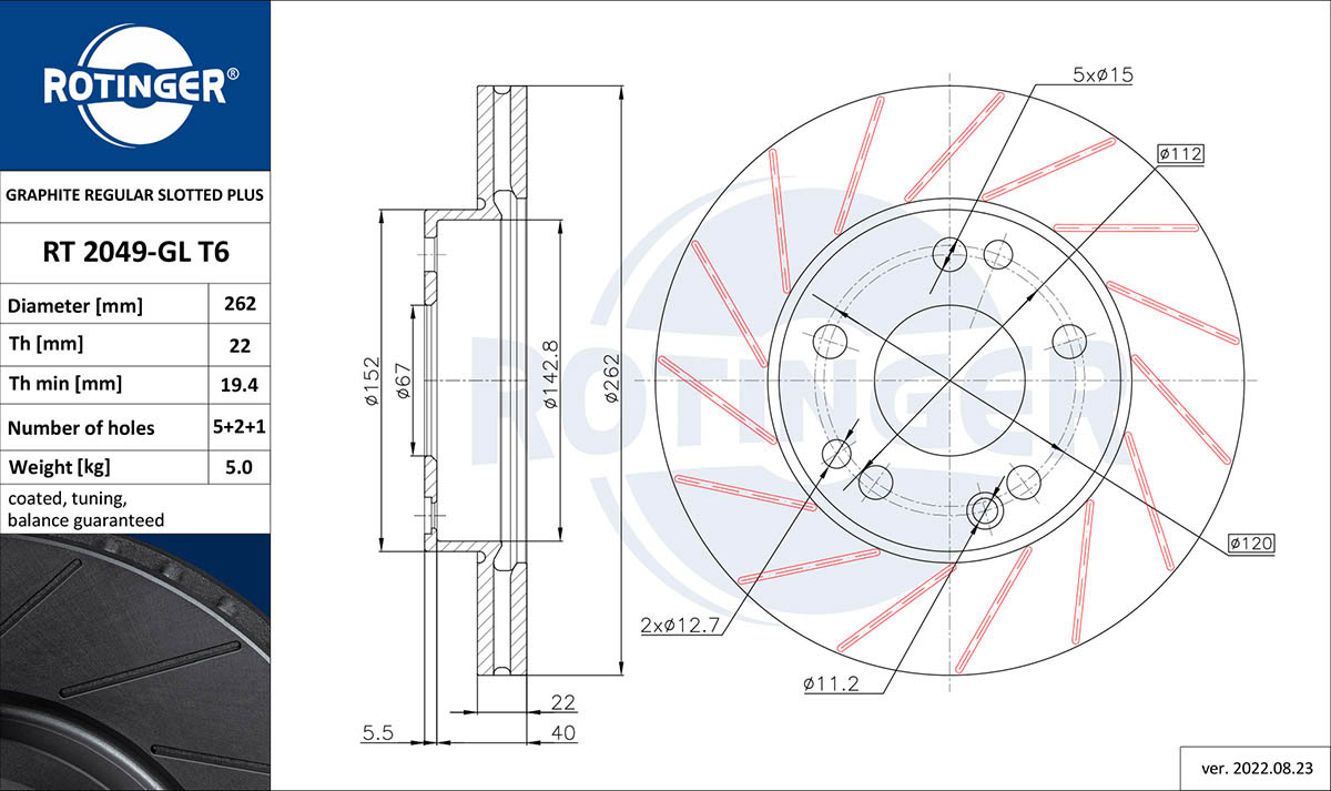 Brake Disc (RT 2049-GL T6)