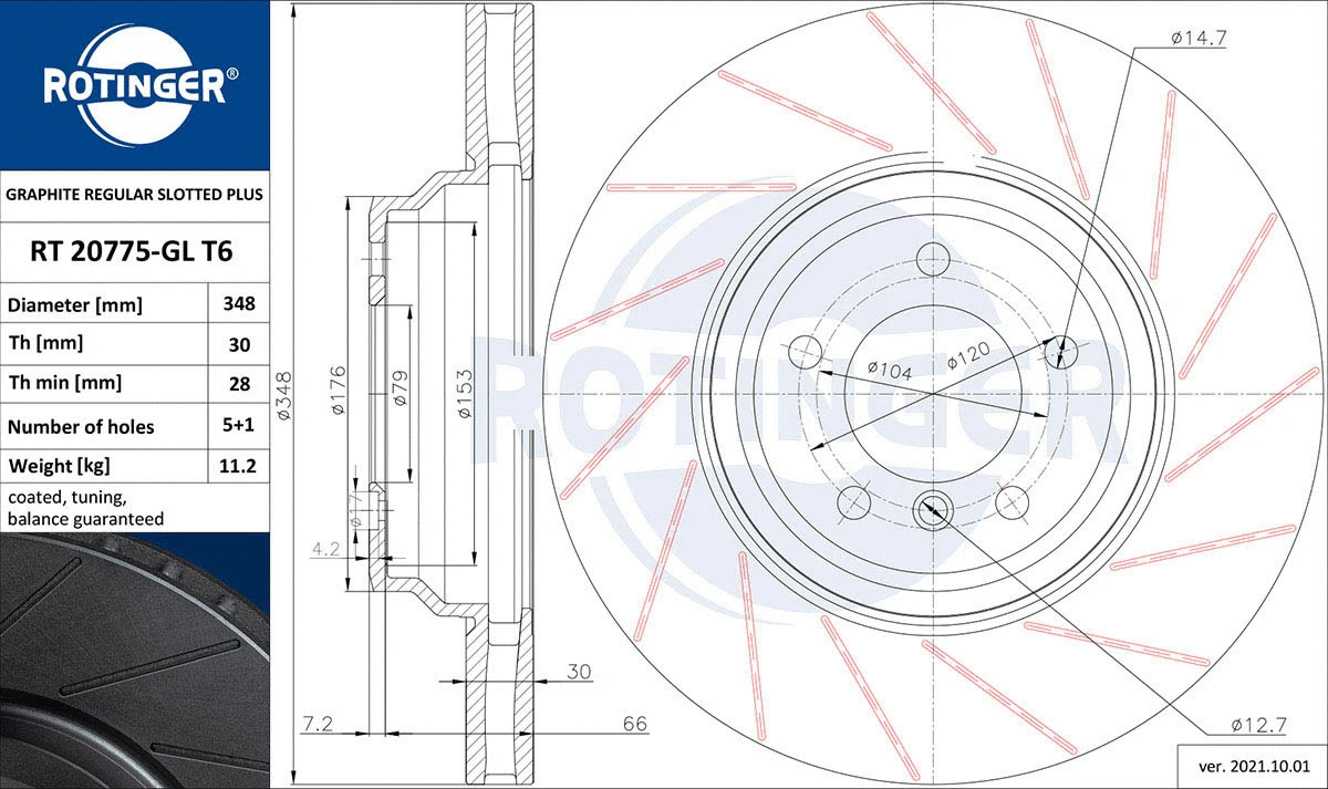 Brake Disc (RT 20775-GL T6)