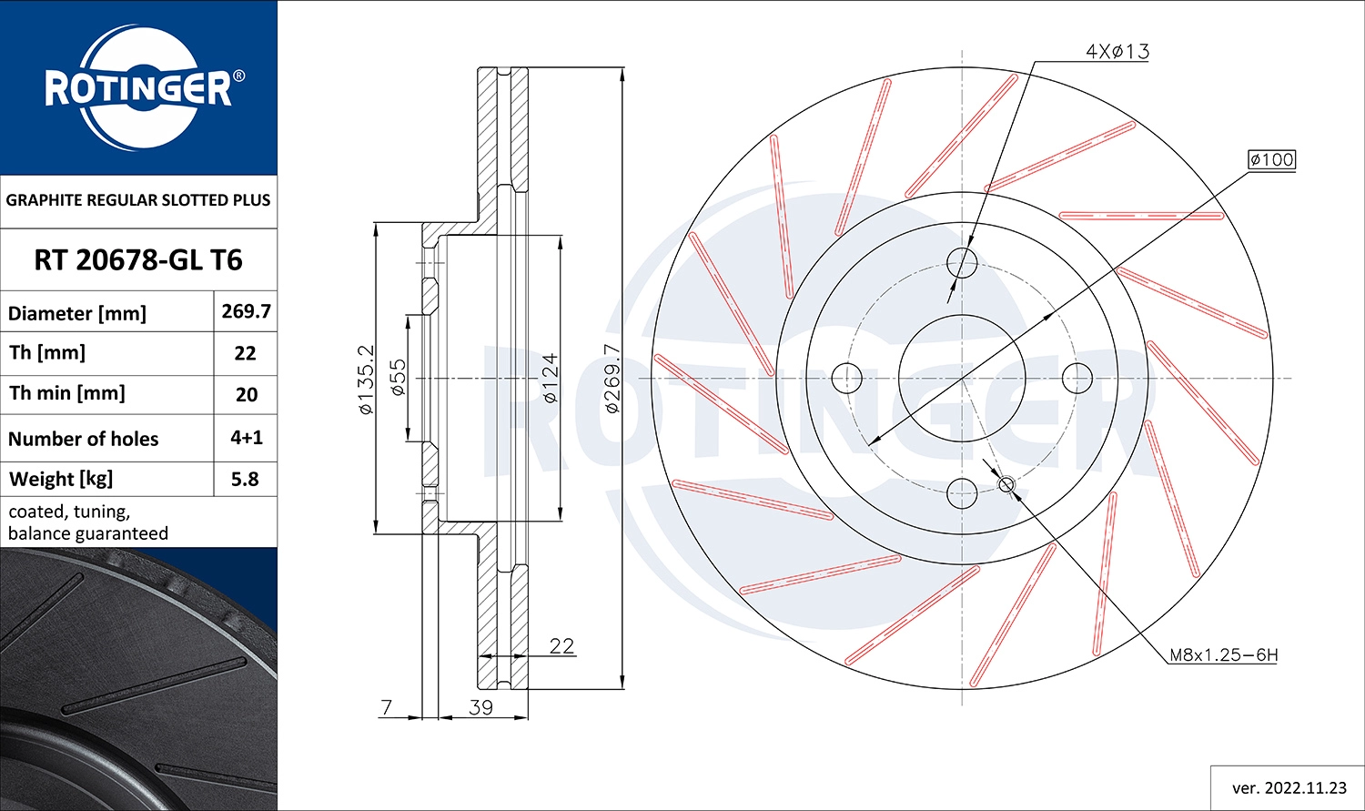Brake Disc (RT 20678-GL T6)