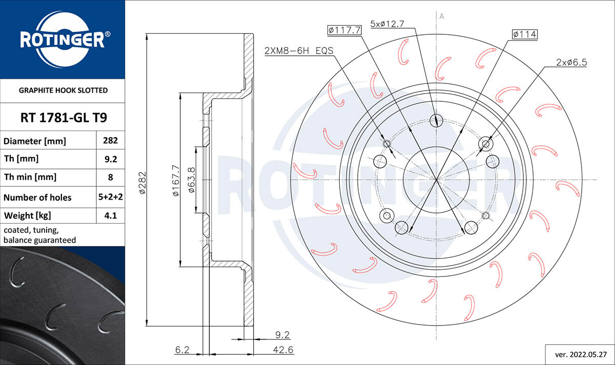 Brake Disc (RT 1781-GL T9)