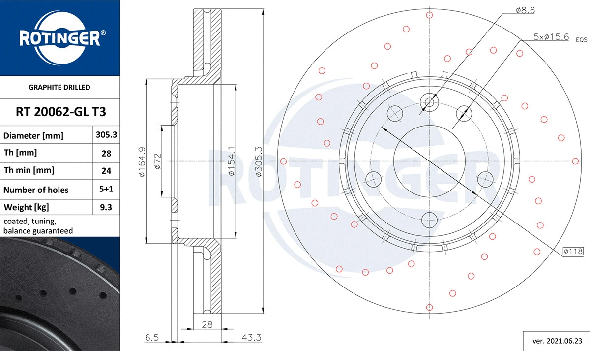 Brake Disc (RT 20062-GL T3)