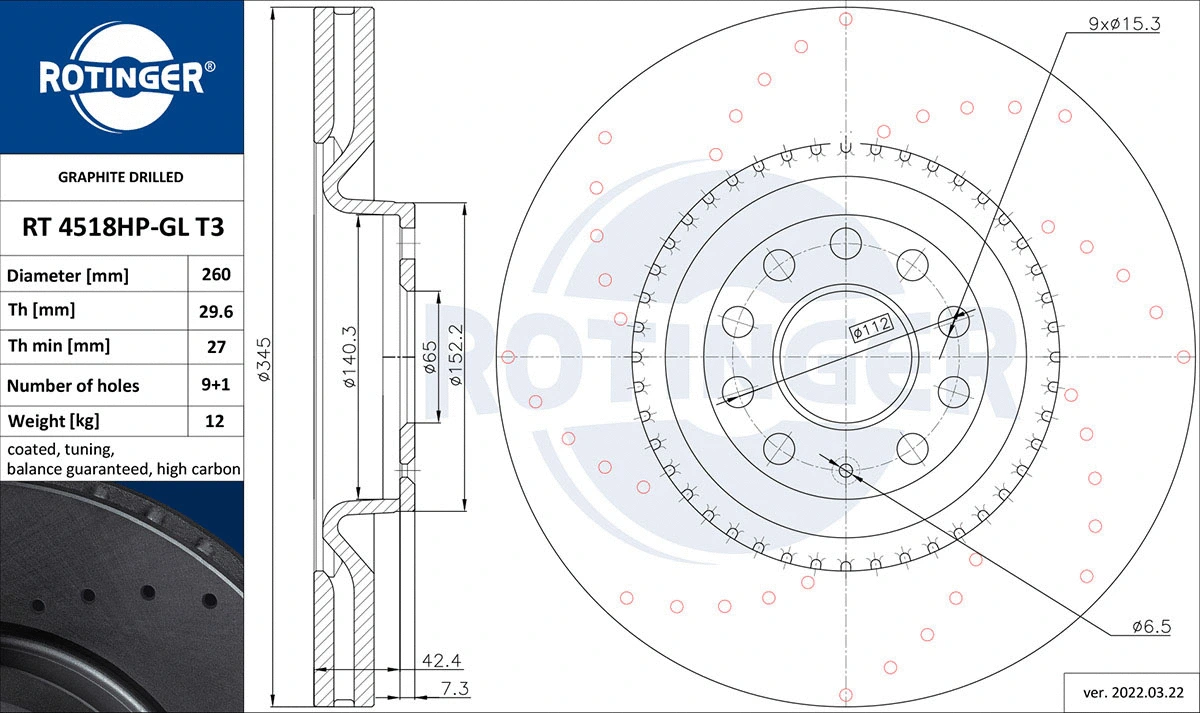 Brake Disc (RT 4518HP-GL T3)