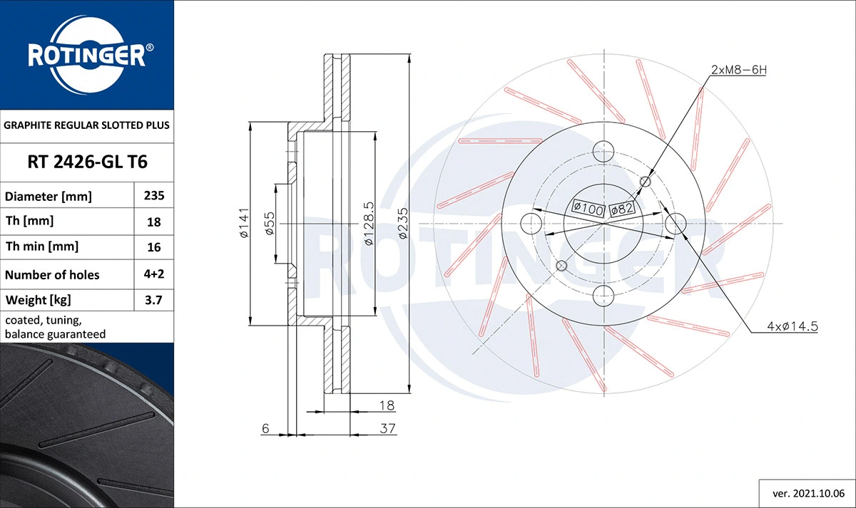 Brake Disc (RT 2426-GL T6)