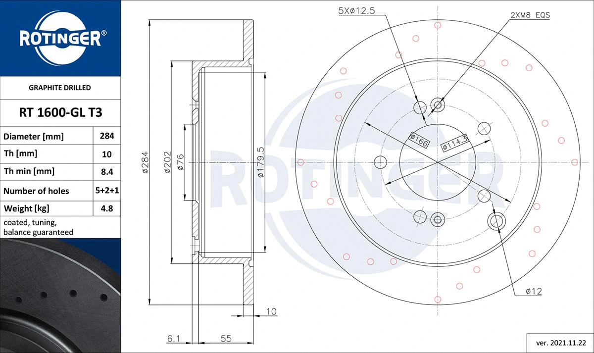 Brake Disc (RT 1600-GL T3)