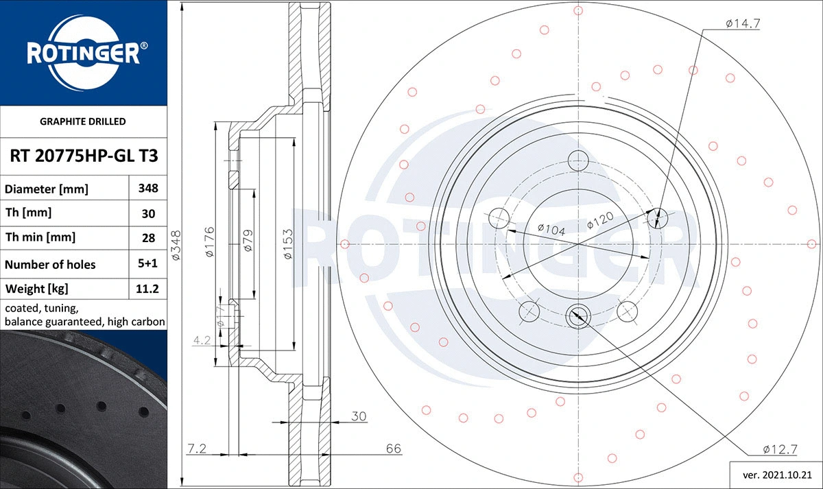 Brake Disc (RT 20775HP-GL T3)