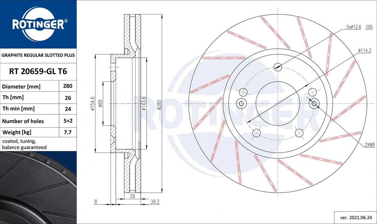 Brake Disc (RT 20659-GL T6)
