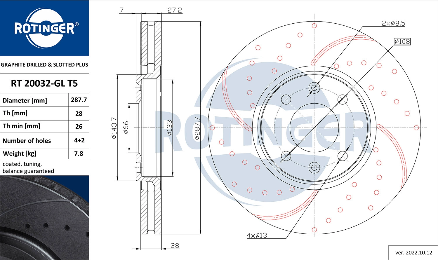 Brake Disc (RT 20032-GL T5)