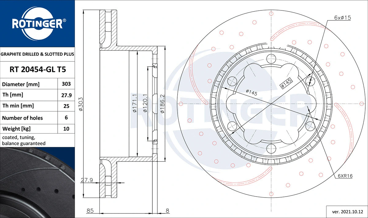 Brake Disc (RT 20454-GL T5)