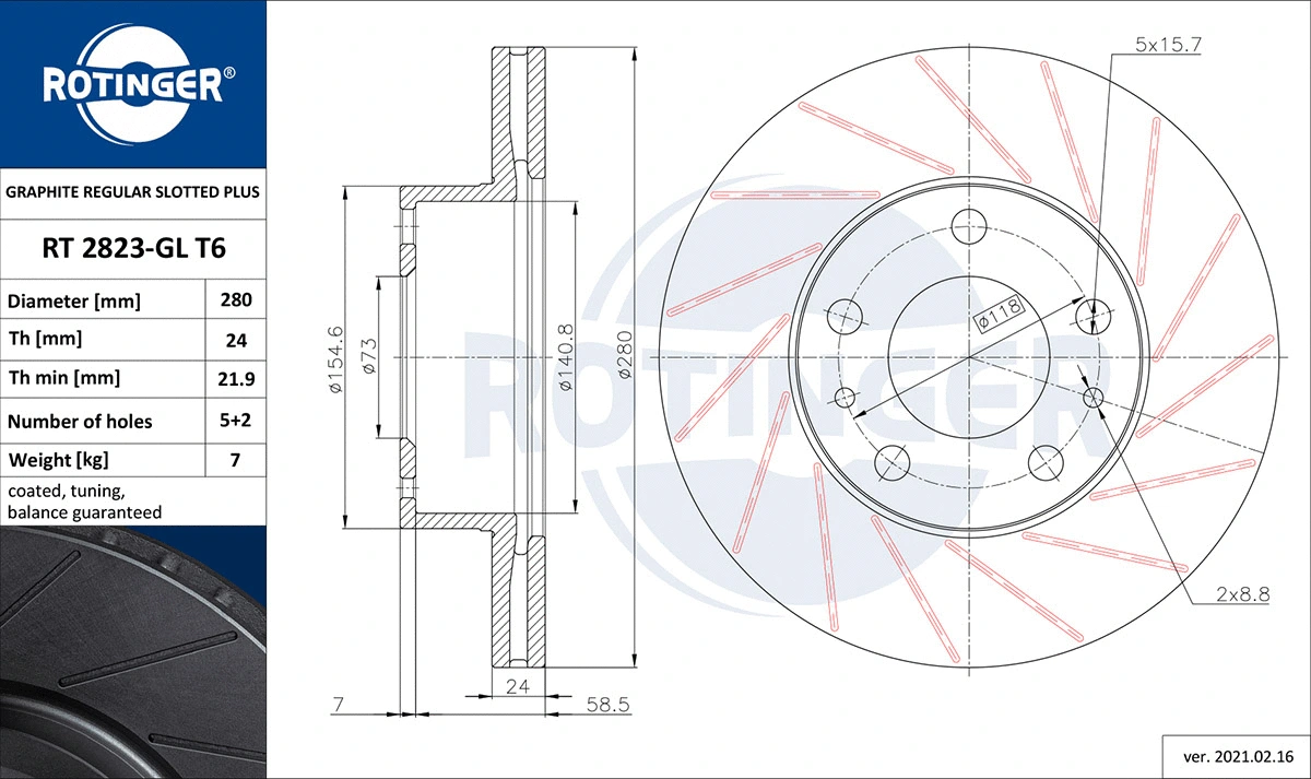 Brake Disc (RT 2823-GL T6)