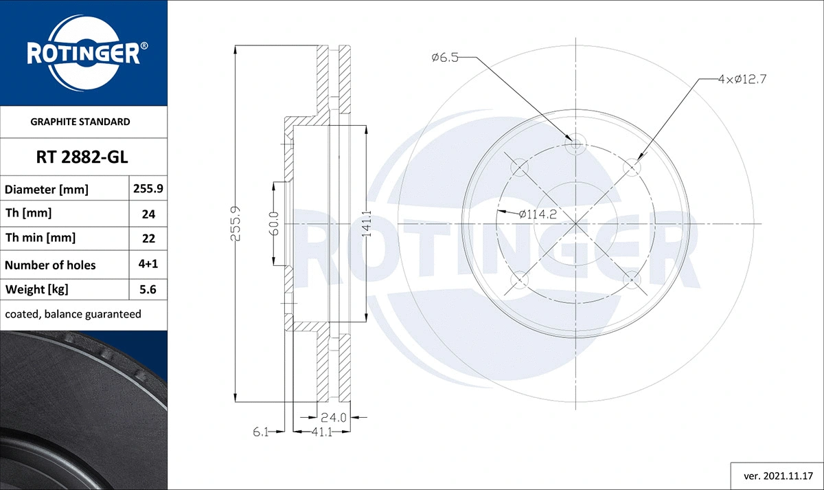 Brake Disc (RT 2882-GL)