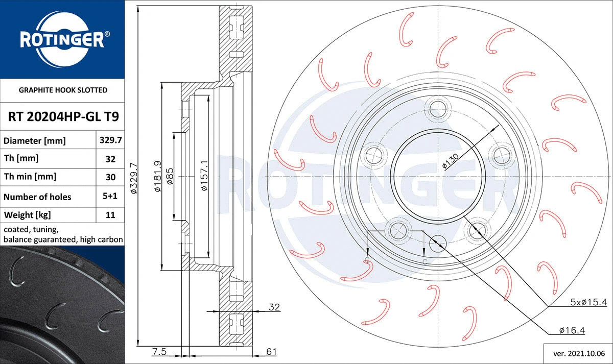 Brake Disc (RT 20204HP-GL T9)