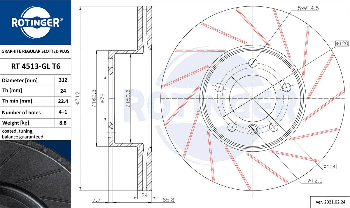 Brake Disc (RT 4513-GL T6)