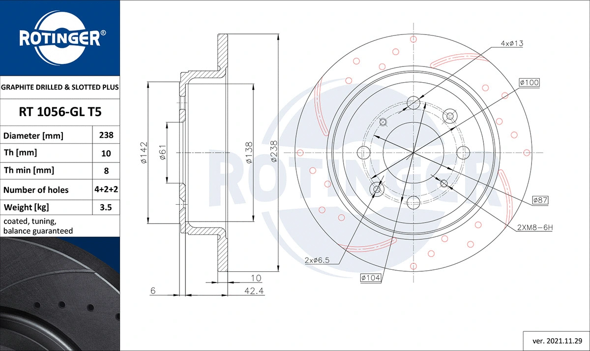 Brake Disc (RT 1056-GL T5)