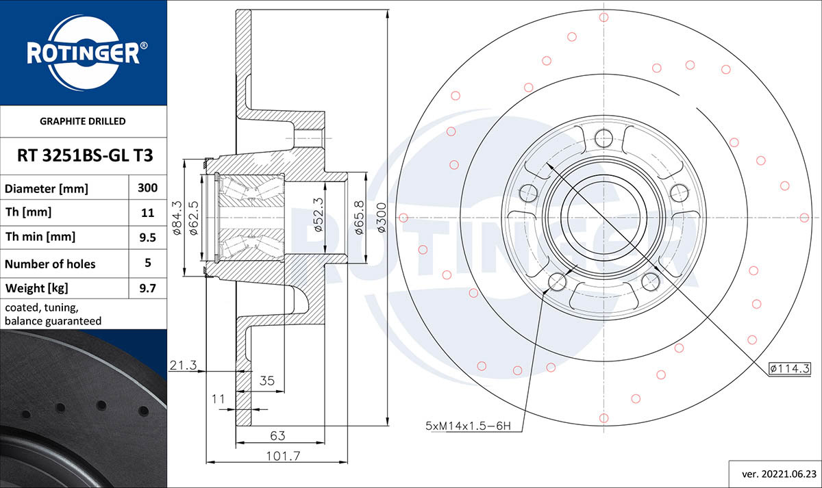 Brake Disc (RT 3251BS-GL T3)