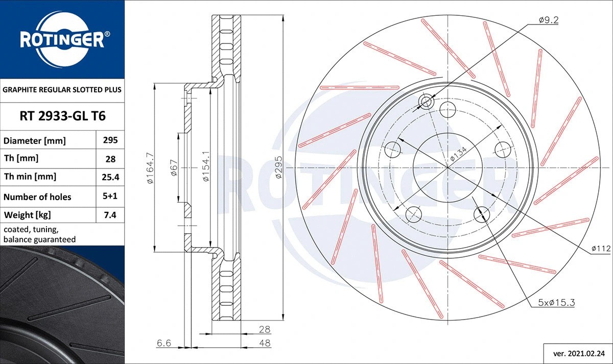 Brake Disc (RT 2933-GL T6)