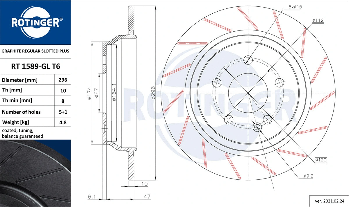 Brake Disc (RT 1589-GL T6)