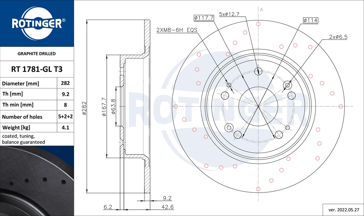 Brake Disc (RT 1781-GL T3)