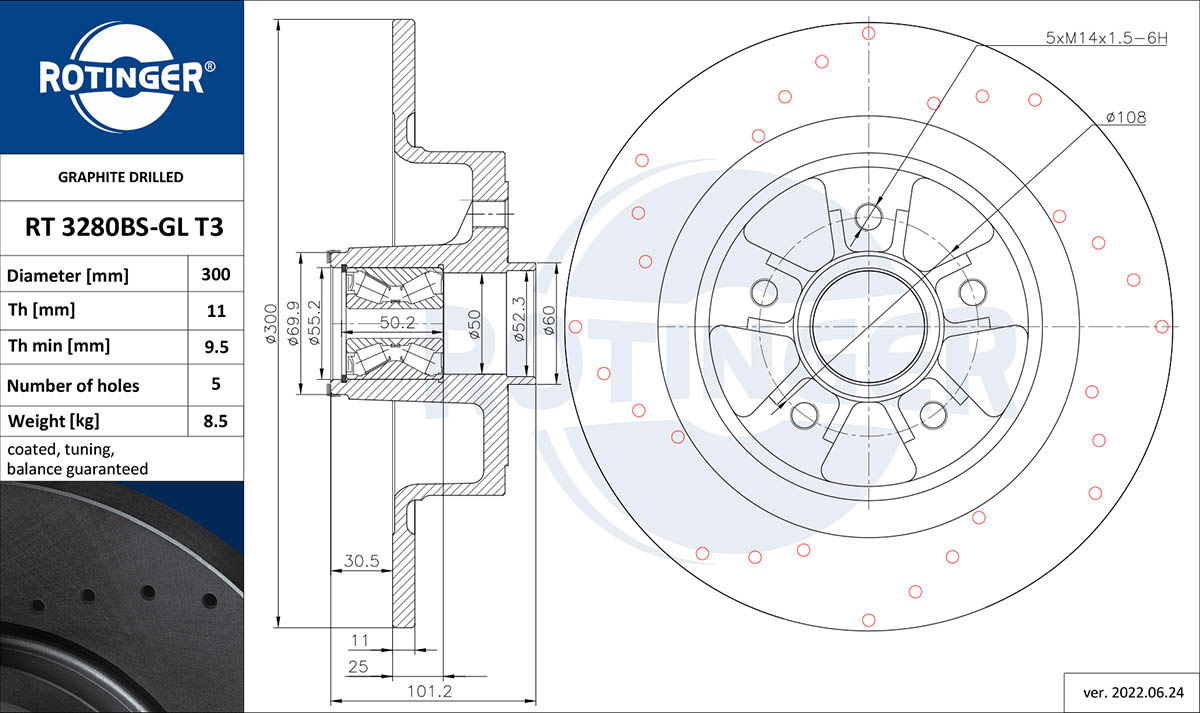 Brake Disc (RT 3280BS-GL T3)