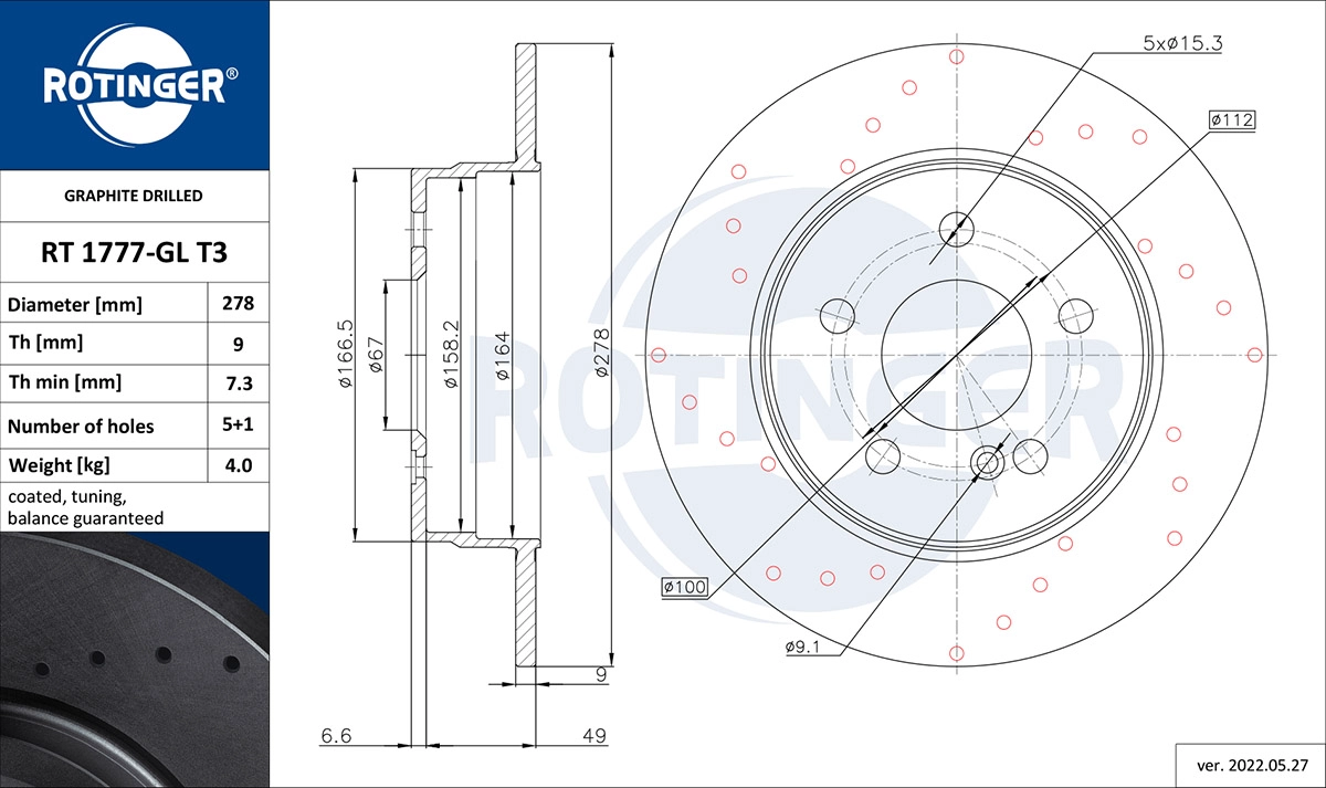 Brake Disc (RT 1777-GL T3)