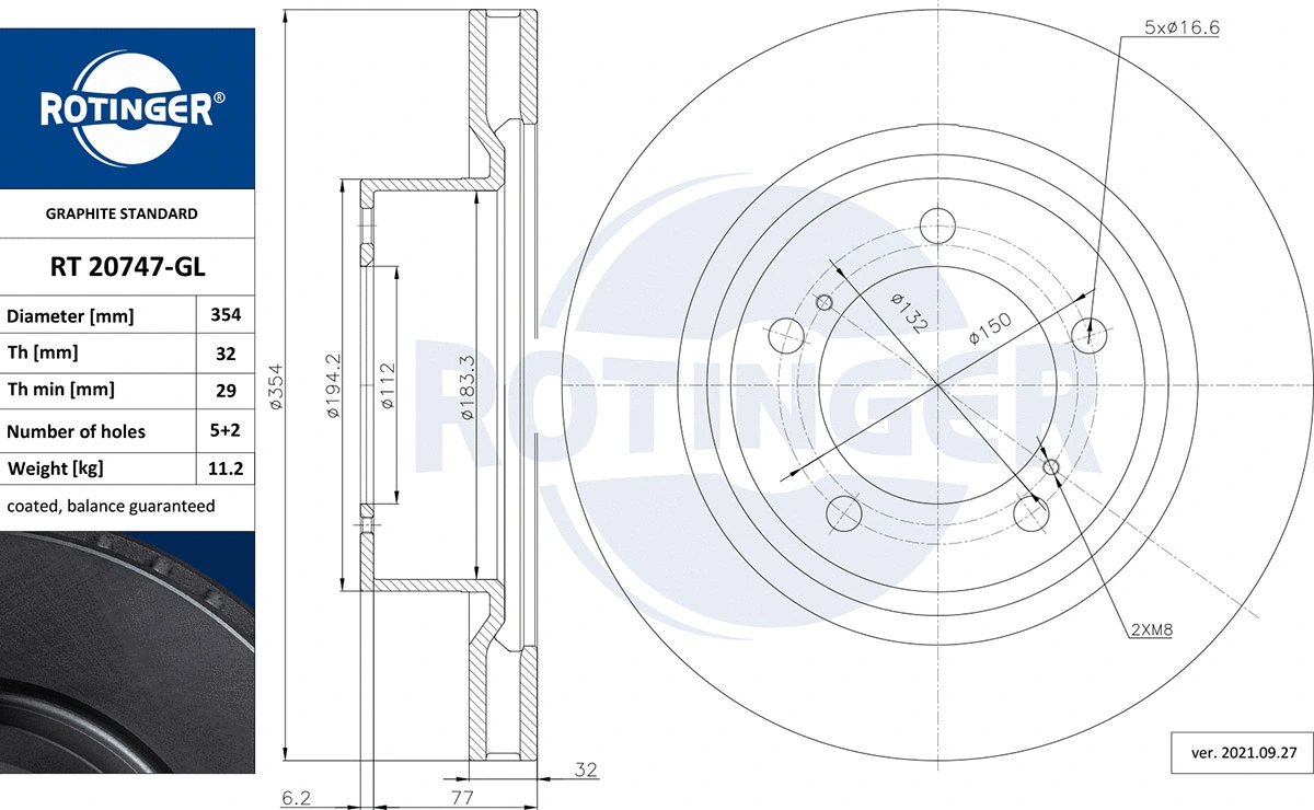 Brake Disc (RT 20747-GL)