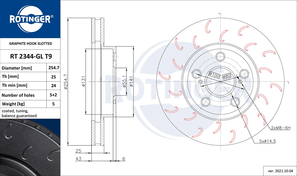 Brake Disc (RT 2344-GL T9)