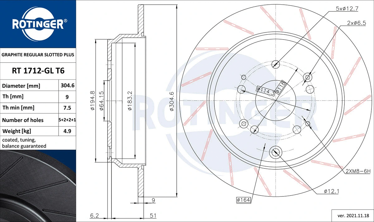 Brake Disc (RT 1712-GL T6)