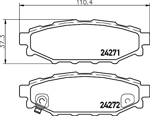 Brake Pad Set, disc brake (N-1475)