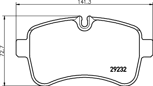 Brake Pad Set, disc brake (N-740)