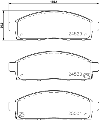 Brake Pad Set, disc brake (N-1382)