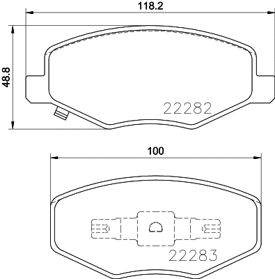 Brake Pad Set, disc brake (N-1491)