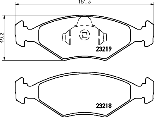 Brake Pad Set, disc brake (N-213)