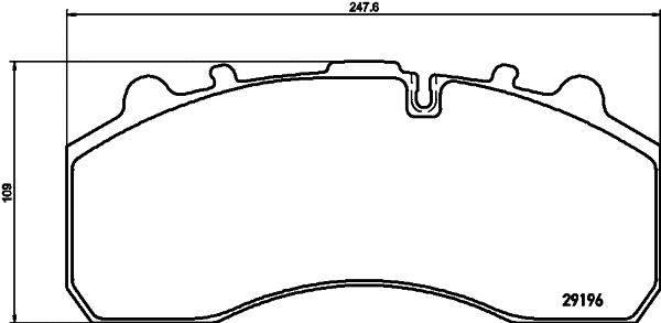 Brake Pad Set, disc brake (N-733)