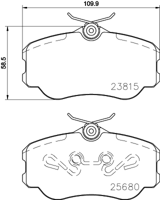 Brake Pad Set, disc brake (N-232)