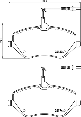 Brake Pad Set, disc brake (N-1197)