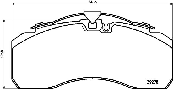 Brake Pad Set, disc brake (N-1510)