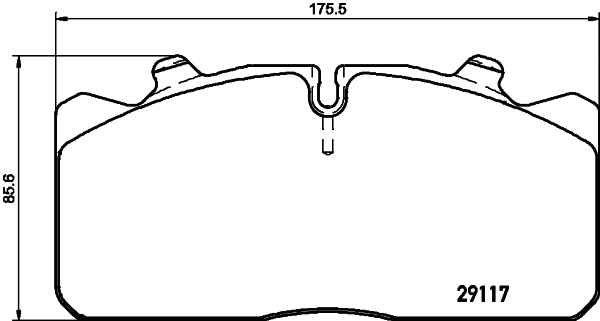 Brake Pad Set, disc brake (N-713)