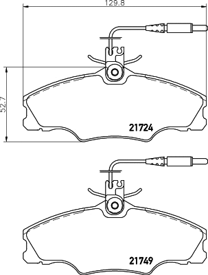 Brake Pad Set, disc brake (N-1113)