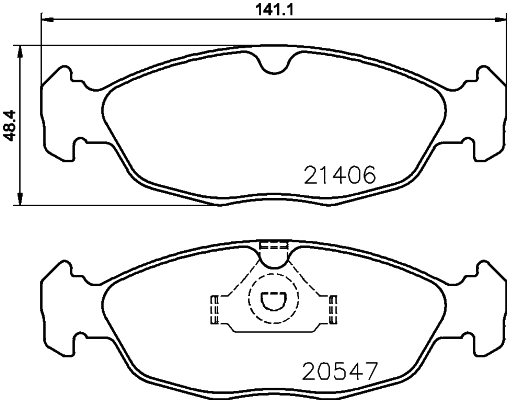 Brake Pad Set, disc brake (N-324)