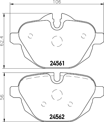 Brake Pad Set, disc brake (N-1730)