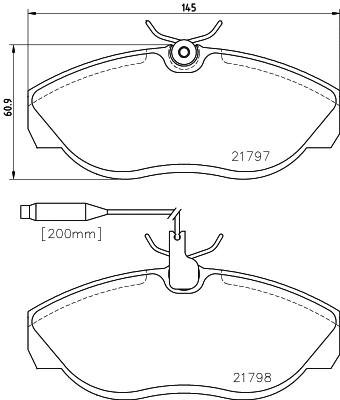 Brake Pad Set, disc brake (N-553)