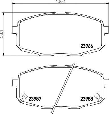 Brake Pad Set, disc brake (N-1247)