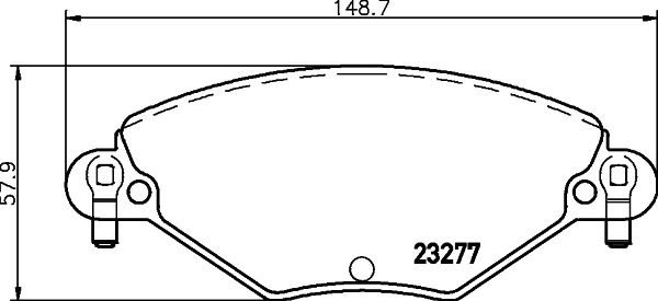 Brake Pad Set, disc brake (N-1174)