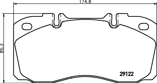 Brake Pad Set, disc brake (N-1507)