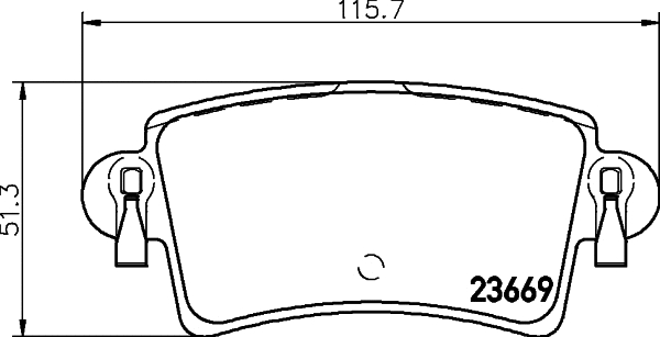 Brake Pad Set, disc brake (N-451)